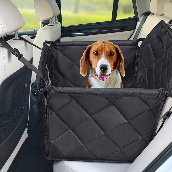 Hundesitz Auto - Hochwertiger Hunde Autositz Rückbank groß für kleine bis mittlere Hunde-