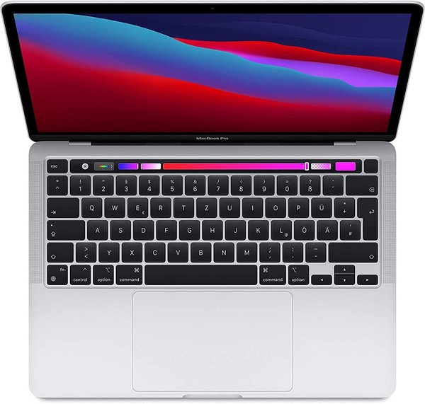 Apple 2020 MacBook Pro M1 Chip (13", 8 GB RAM, 256 GB SSD) - Silber