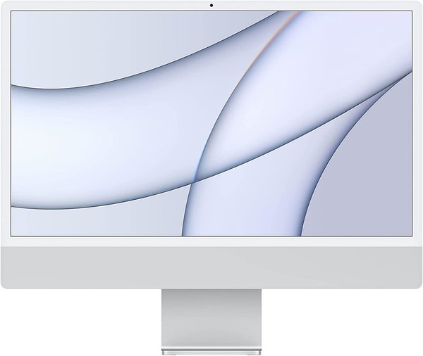 Apple 2021 iMac (24", M1 Chip mit 8‑Core CPU und 7‑Core GPU, Zwei Anschlüsse, 8 GB RAM, 256 GB)